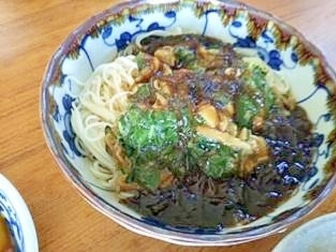 ぶっかけ素麺 なめこ モロヘイヤ
